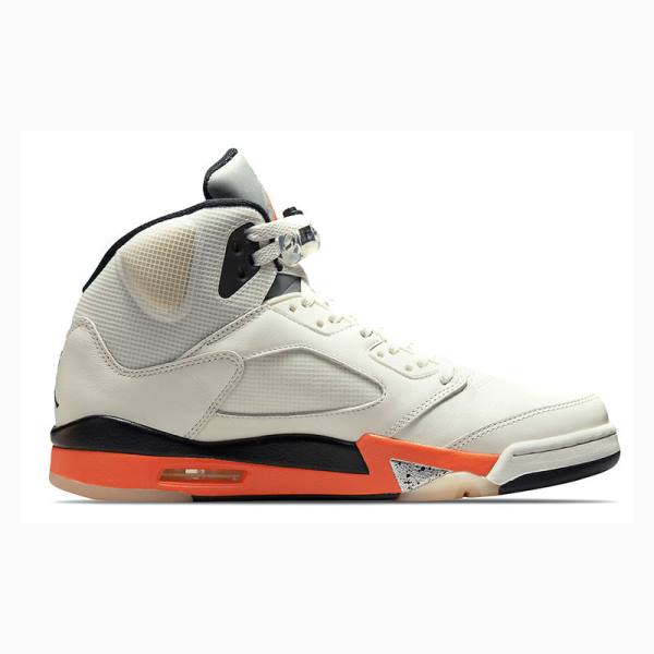 Nike Retro Shattered Backboard Koripallokengät Miesten Air Jordan 5 Valkoinen Oranssi | JD-876GP