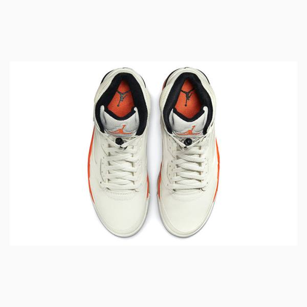 Nike Retro Shattered Backboard Koripallokengät Miesten Air Jordan 5 Valkoinen Oranssi | JD-876GP