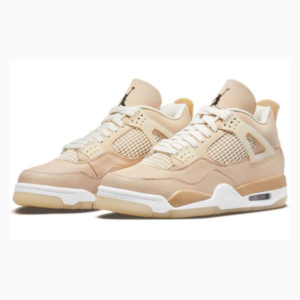 Nike Retro Shimmer Koripallokengät Naisten Air Jordan 4 Beige | JD-103ZF