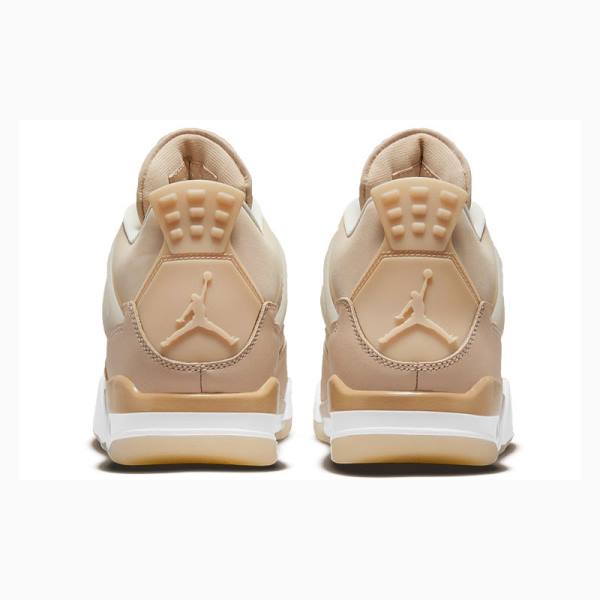 Nike Retro Shimmer Koripallokengät Naisten Air Jordan 4 Beige | JD-103ZF