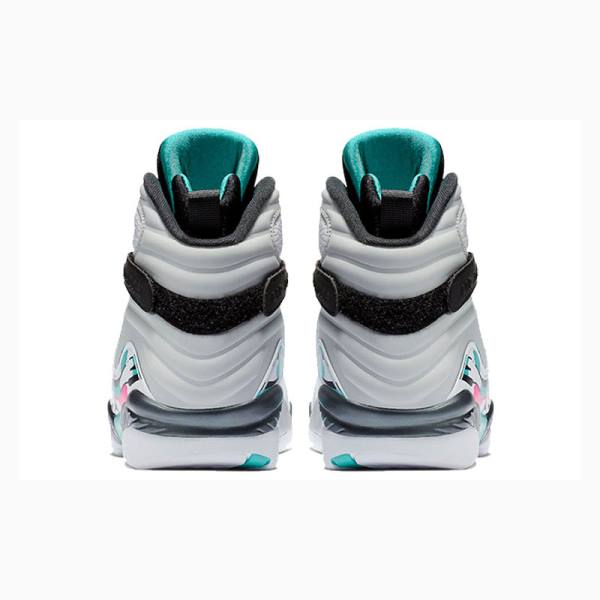 Nike Retro South Beach Koripallokengät Miesten Air Jordan 8 Valkoinen Violetit Sininen | JD-047MK
