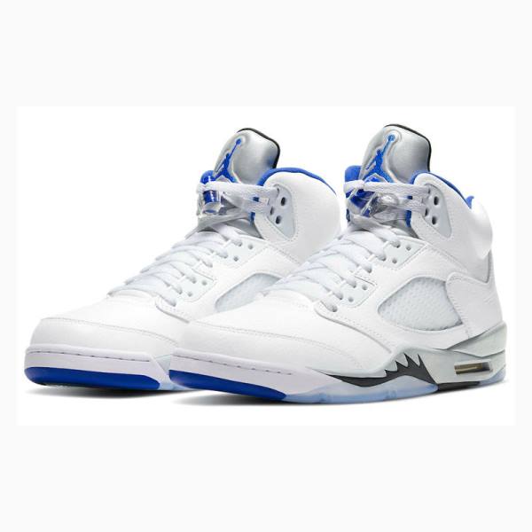 Nike Retro Stealth 2.0 Koripallokengät Miesten Air Jordan 5 Valkoinen Sininen | JD-912WC
