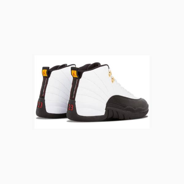Nike Retro Taxi Koripallokengät Miesten Air Jordan 12 Valkoinen Mustat | JD-657NQ