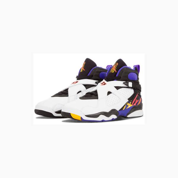 Nike Retro Three Times a Charm Koripallokengät Miesten Air Jordan 8 Valkoinen Mustat | JD-643NR