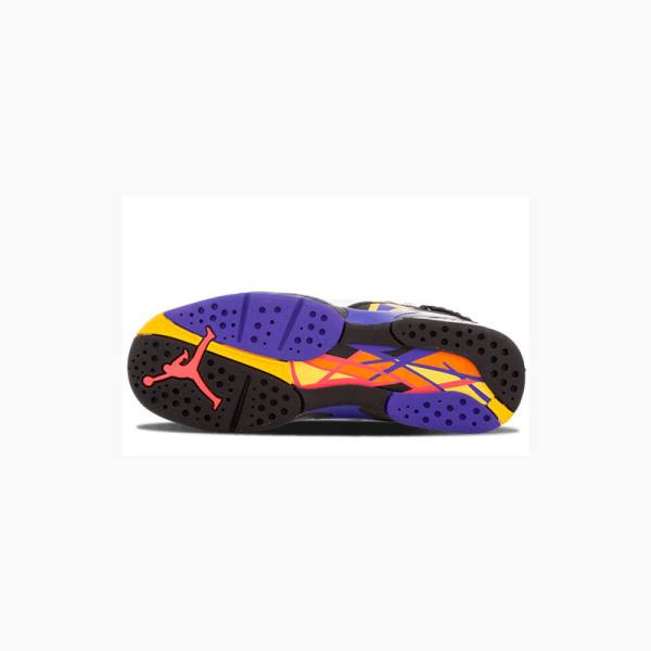 Nike Retro Three Times a Charm Koripallokengät Miesten Air Jordan 8 Valkoinen Mustat | JD-643NR