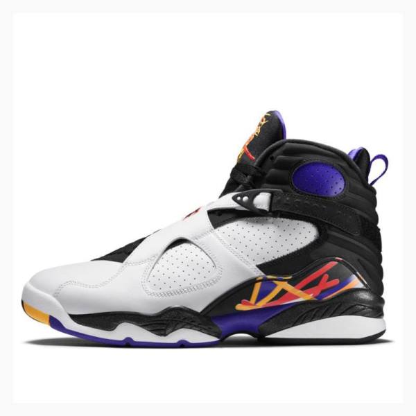 Nike Retro Three Times a Charm Koripallokengät Miesten Air Jordan 8 Valkoinen Mustat | JD-643NR