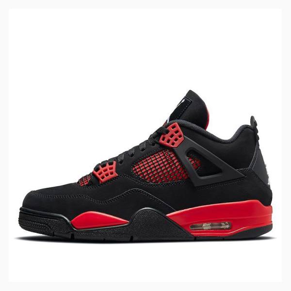 Nike Retro Thunder Koripallokengät Miesten Air Jordan 4 Mustat Punainen | JD-738ZV