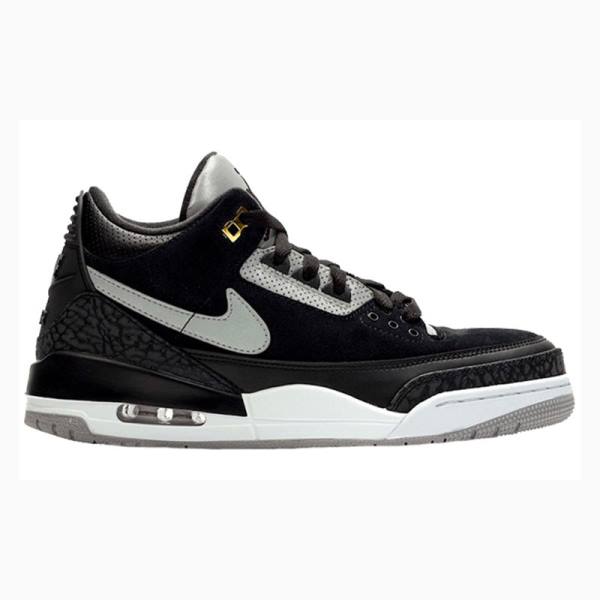 Nike Retro Tinker Cement Koripallokengät Miesten Air Jordan 3 Mustat | JD-536UC