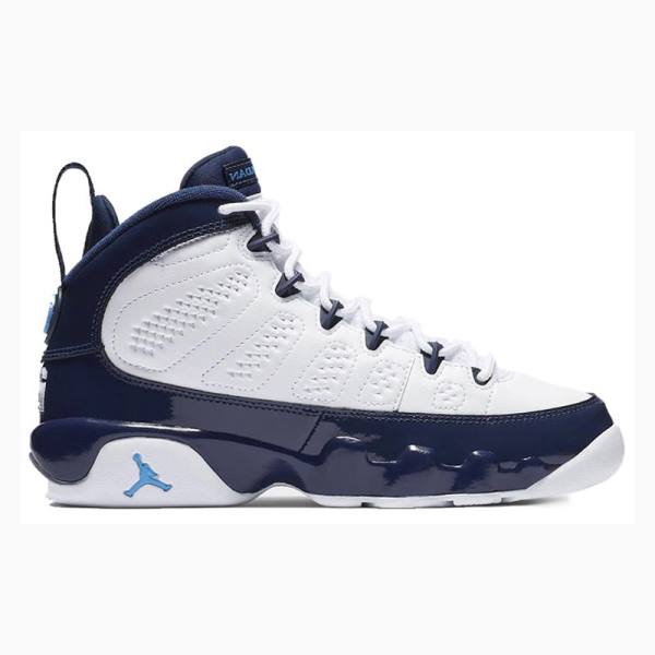 Nike Retro UNC Koripallokengät Miesten Air Jordan 9 Valkoinen Sininen | JD-206SC