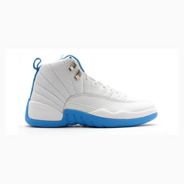Nike Retro UNC Koripallokengät Naisten Air Jordan 12 Valkoinen Sininen | JD-435EI