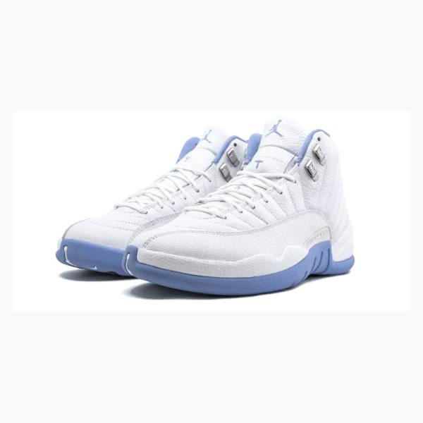 Nike Retro UNC Koripallokengät Naisten Air Jordan 12 Valkoinen Sininen | JD-435EI