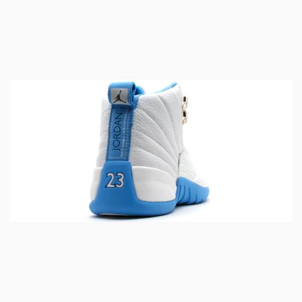 Nike Retro UNC Koripallokengät Naisten Air Jordan 12 Valkoinen Sininen | JD-435EI