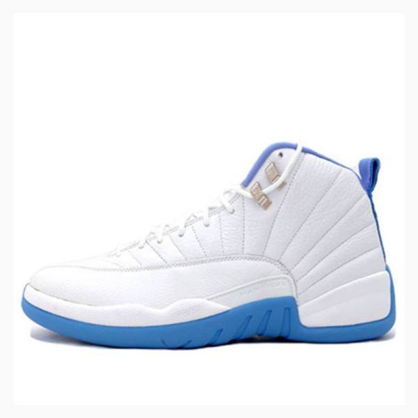 Nike Retro UNC Koripallokengät Naisten Air Jordan 12 Valkoinen Sininen | JD-435EI