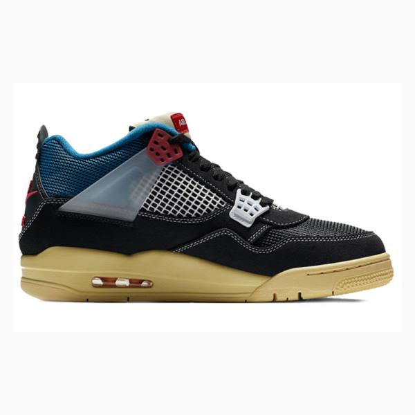 Nike Retro Union Off Noir Koripallokengät Miesten Air Jordan 4 Mustat Sininen | JD-237JU