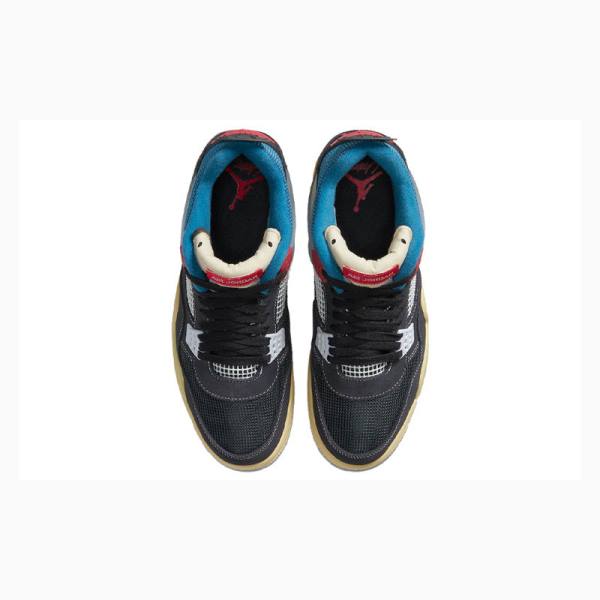 Nike Retro Union Off Noir Koripallokengät Miesten Air Jordan 4 Mustat Sininen | JD-237JU