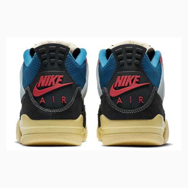 Nike Retro Union Off Noir Koripallokengät Miesten Air Jordan 4 Mustat Sininen | JD-237JU