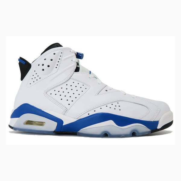 Nike Retro Urheilu Koripallokengät Miesten Air Jordan 6 Valkoinen Sininen | JD-810KB
