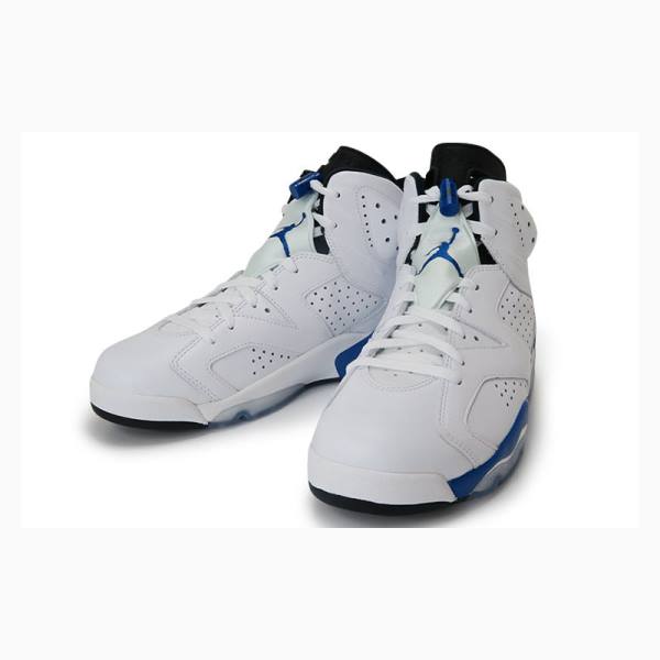 Nike Retro Urheilu Koripallokengät Miesten Air Jordan 6 Valkoinen Sininen | JD-810KB