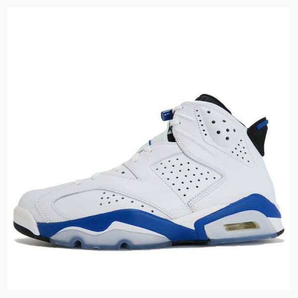 Nike Retro Urheilu Koripallokengät Miesten Air Jordan 6 Valkoinen Sininen | JD-810KB