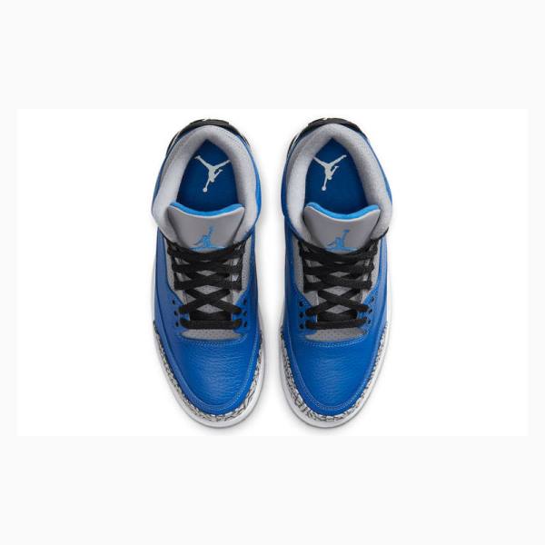 Nike Retro Varsity Royal Koripallokengät Miesten Air Jordan 3 Sininen Harmaat | JD-351ID