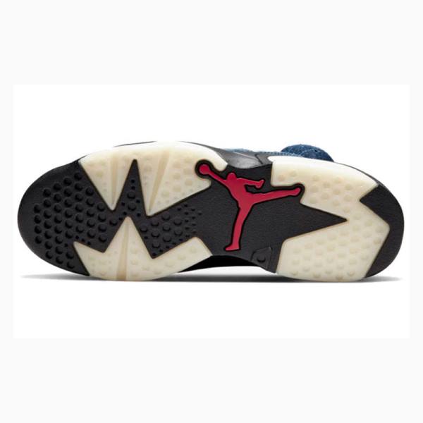 Nike Retro Washed Denim Koripallokengät Miesten Air Jordan 6 Mustat Sininen | JD-287GM