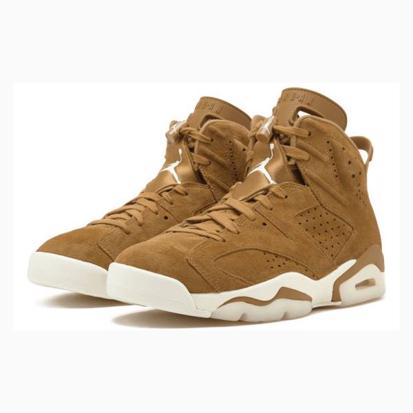 Nike Retro Wheat Koripallokengät Miesten Air Jordan 6 Ruskea | JD-027NC