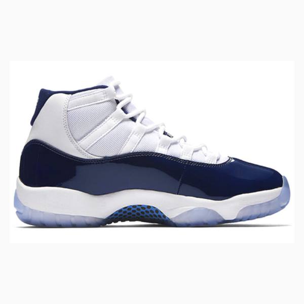 Nike Retro Win Like 82 Koripallokengät Miesten Air Jordan 11 Valkoinen Laivastonsininen | JD-564VU