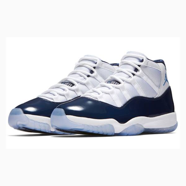 Nike Retro Win Like 82 Koripallokengät Miesten Air Jordan 11 Valkoinen Laivastonsininen | JD-564VU