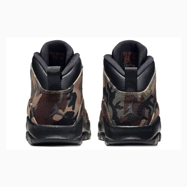 Nike Retro Woodland Camo Koripallokengät Miesten Air Jordan 10 Ruskea Vihreä | JD-346RP