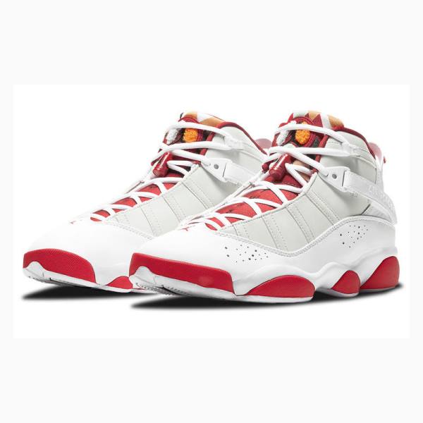 Nike Rings Hare Six Champions Koripallokengät Miesten Air Jordan 6 Valkoinen Punainen | JD-523NE