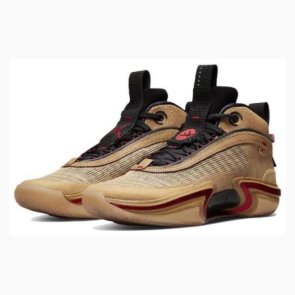 Nike Rui Hachimura Koripallokengät Miesten Air Jordan 36 Kultaiset Punainen | JD-736CL