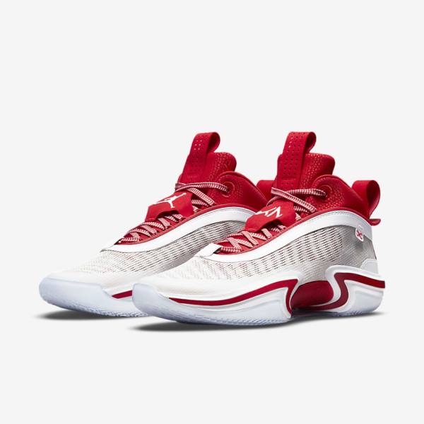 Nike SE Kia Global Game Miesten Air Jordan 36 Valkoinen Punainen Valkoinen | NK094IRP