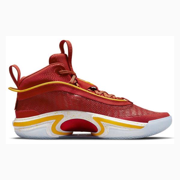 Nike SE PF Guo Ailun Koripallokengät Miesten Air Jordan 36 Punainen Keltainen | JD-768WM