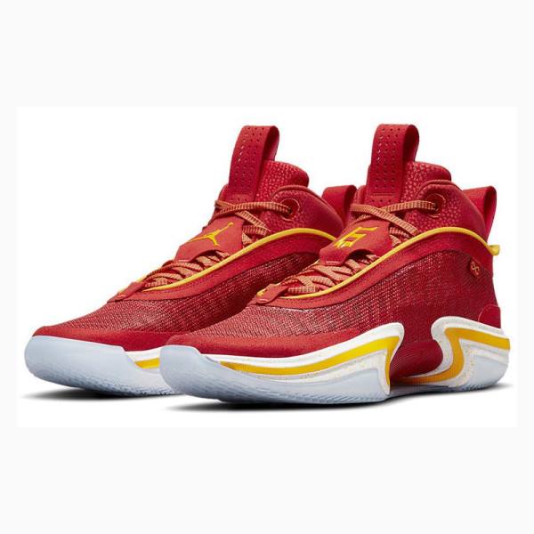 Nike SE PF Guo Ailun Koripallokengät Miesten Air Jordan 36 Punainen Keltainen | JD-768WM