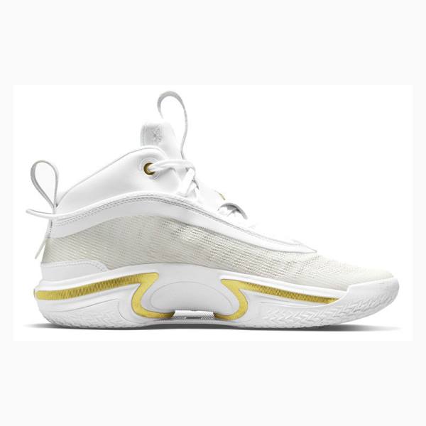 Nike SE PF Koripallokengät Miesten Air Jordan 36 Valkoinen Kultaiset | JD-867MG