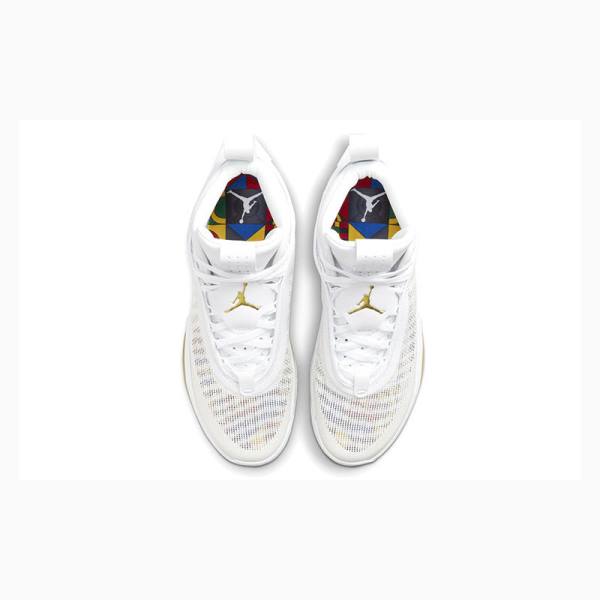Nike SE PF Koripallokengät Miesten Air Jordan 36 Valkoinen Kultaiset | JD-867MG