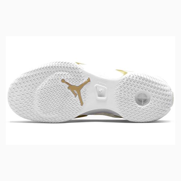 Nike SE PF Koripallokengät Miesten Air Jordan 36 Valkoinen Kultaiset | JD-867MG