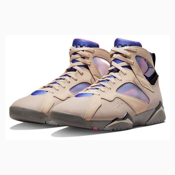 Nike SE Sapphire Koripallokengät Miesten Air Jordan 7 Khaki Sininen | JD-861VB