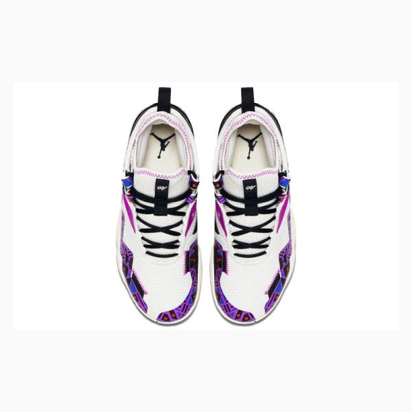 Nike Westbrook One Take Quai 54 Koripallokengät Naisten Air Jordan Valkoinen Mustat Violetit | JD-412PT