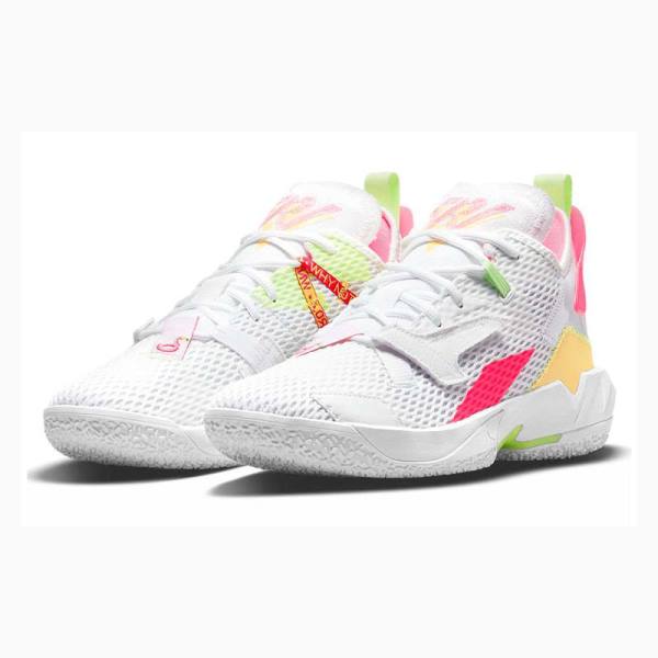 Nike Why Not Zer0.4 PF 4 Koripallokengät Miesten Air Jordan Valkoinen Pinkki Beige | JD-138GR