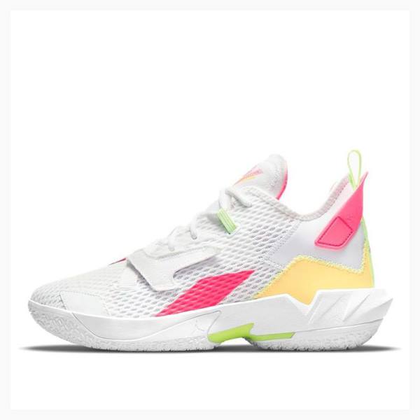 Nike Why Not Zer0.4 PF 4 Koripallokengät Miesten Air Jordan Valkoinen Pinkki Beige | JD-138GR