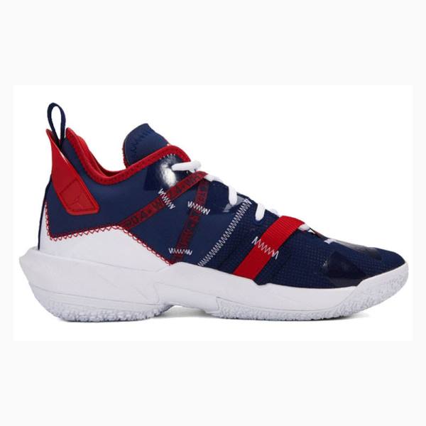 Nike Why Not Zer0.4 PF Void Koripallokengät Miesten Air Jordan Sininen Punainen | JD-729QU