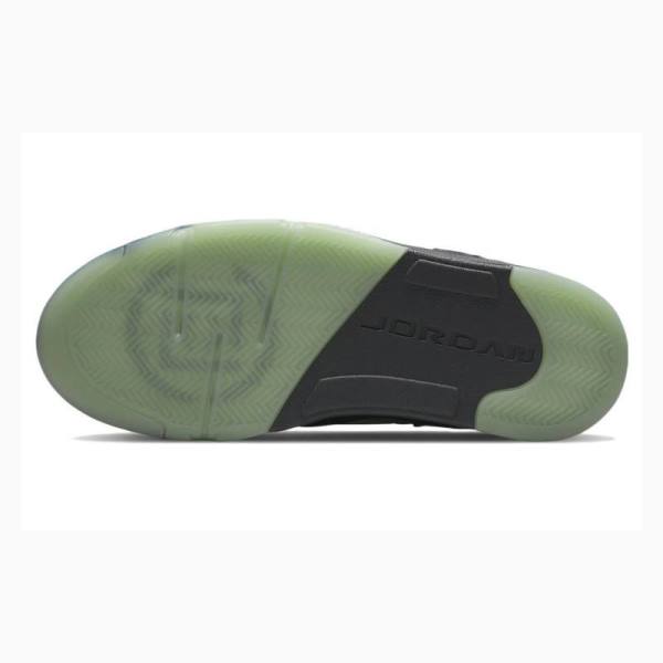 Nike X CLOT Low Tennarit Miesten Air Jordan 5 Mustat | JD-573HR