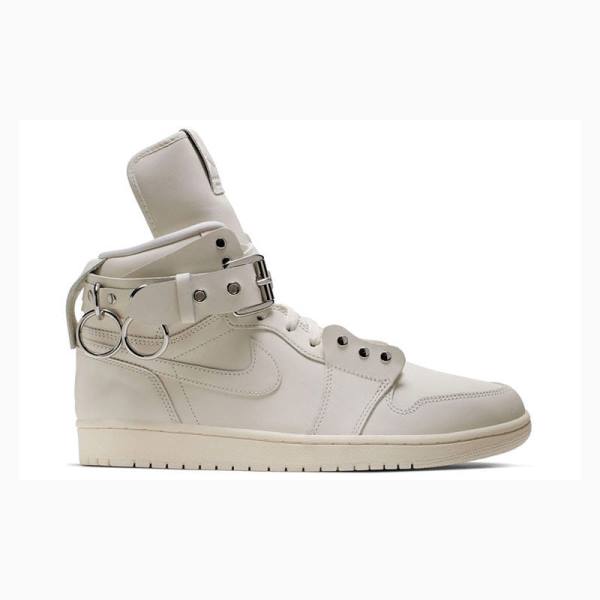 Nike X Comme des Garcons Retro Strap High Koripallokengät Miesten Air Jordan 1 Valkoinen | JD-456LJ