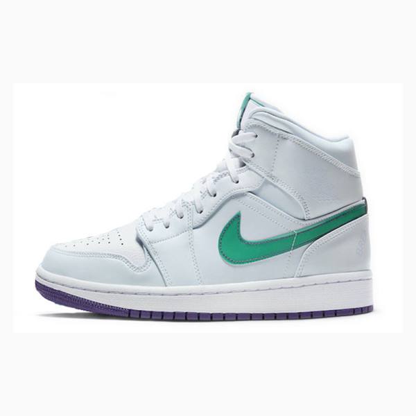 Nike X Luka Doncic Mid SE Pregame Pack Mindfulness Koripallokengät Miesten Air Jordan 1 Valkoinen Vihreä | JD-308SG