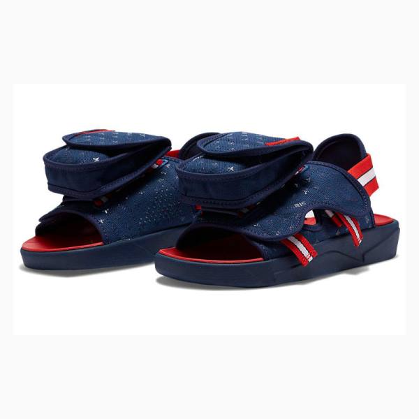 Nike X PSG LS Sandaalit Miesten Air Jordan Sininen Punainen | JD-743DR