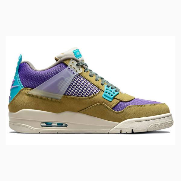 Nike X Union LA 'Desert Moss' 30 Koripallokengät Miesten Air Jordan 4 Ruskea Violetit Sininen | JD-180MG
