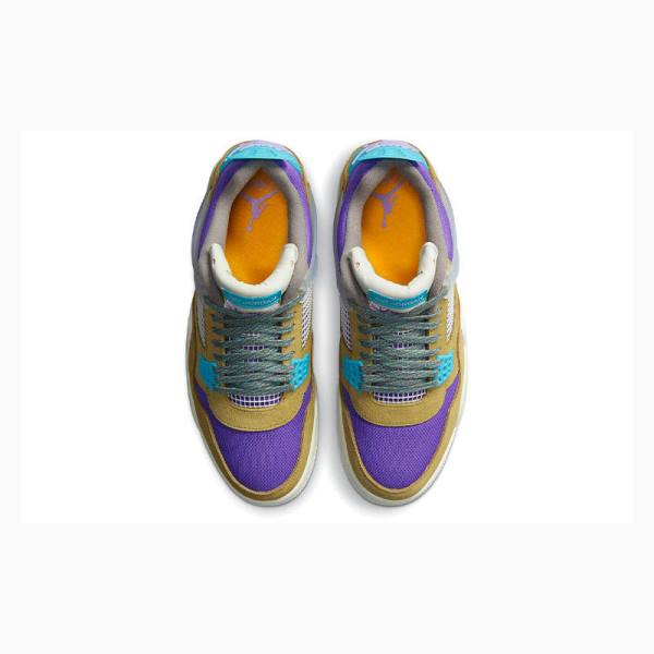 Nike X Union LA 'Desert Moss' 30 Koripallokengät Miesten Air Jordan 4 Ruskea Violetit Sininen | JD-180MG