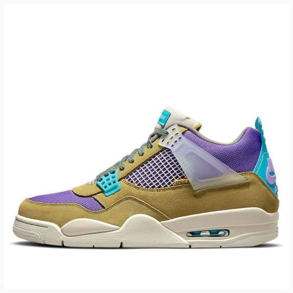 Nike X Union LA \'Desert Moss\' 30 Koripallokengät Miesten Air Jordan 4 Ruskea Violetit Sininen | JD-180MG