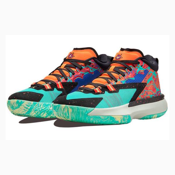 Nike Zion 1 PF Hyper Jade Koripallokengät Miesten Air Jordan Oranssi Vihreä | JD-290RI